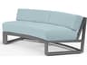 Sunset West Redondo Slate Aluminum Cushion Sofa