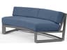 Sunset West Redondo Slate Aluminum Cushion Sofa