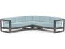 Sunset West Redondo Slate Aluminum Cushion Sofa