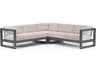 Sunset West Redondo Slate Aluminum Cushion Sofa