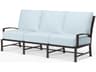 Sunset West La Jolla Espresso Aluminum Cushion Sofa