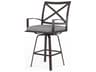 Sunset West La Jolla Espresso Aluminum Cushion Counter Stool
