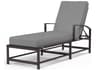 Sunset West La Jolla Espresso Aluminum Cushion Chaise Lounge