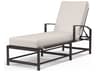 Sunset West La Jolla Espresso Aluminum Cushion Chaise Lounge