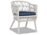 Sunset West Dana Natural Rope Cushion Dining Chair