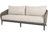 Sunset West Marbella Wicker Outdoor Patio Sofa in Echo Ash