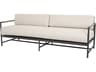 Sunset West Pietra Aluminum Outdoor Sofa in Echo Ash