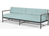 Sunset West Pietra Graphite Aluminum Cushion Sofa