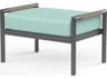 Sunset West Pietra Graphite Aluminum Cushion Ottoman