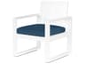 Sunset West Newport Frost Aluminum Cushion Dining Chair