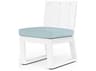 Sunset West Newport Frost Aluminum Cushion Dining Chair