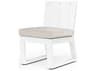 Sunset West Newport Frost Aluminum Cushion Dining Chair