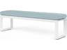 Sunset West Newport Frost Aluminum Cushion Bench
