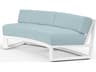 Sunset West Newport Frost Aluminum Cushion Sofa