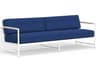 Sunset West Sabbia White Aluminum Cushion Sofa