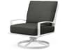 Sunset West Bristol White Aluminum Cushion Lounge Chair