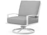 Sunset West Bristol White Aluminum Cushion Lounge Chair
