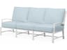 Sunset West Bristol White Aluminum Cushion Sofa