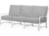 Sunset West Bristol White Aluminum Cushion Sofa