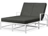 Sunset West Bristol White Aluminum Cushion Chaise Lounge