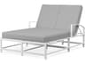 Sunset West Bristol White Aluminum Cushion Chaise Lounge