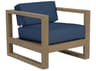 Sunset West Coastal Te Teak Wood Cushion Lounge Chair