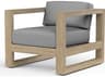 Sunset West Coastal Te Teak Wood Cushion Lounge Chair