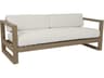 Sunset West Coastal Teak Light Wood Cushion Sofa