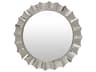 Surya Tejasvi Metallic Nickel Round Wall Mirror