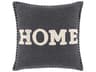 Surya Home Time Black / Charcoal / Wheat Pillow