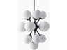 Surya Liora 16-Light Black Globe Chandelier