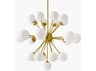 Surya Liora 25-Light Metallic Brass Globe Chandelier