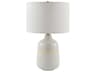 Surya Togo White Linen Table Lamp