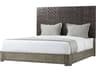 Theodore Alexander The Echoes Phoenix Leather Grey Echo Oak Wood Weston California King Platform Bed