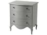 Theodore Alexander Tavel 3-Drawers Gray Beech Wood Nightstand