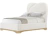 Theodore Alexander Origins White Upholstered Queen Platform Bed