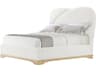 Theodore Alexander Origins White Upholstered King Platform Bed