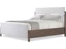 Theodore Alexander Urbane Brown Upholstered King Panel Bed