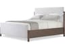 Theodore Alexander Urbane White Solid Wood Upholstered California King Panel Bed