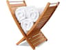 Teak Smith Bath Shower Spa Room Teak Towel Holder