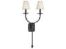 Troy Lighting La Brea 2-Light French Iron Black Wall Sconce