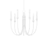Troy Lighting Cate 7-Light White Candelabra Chandelier