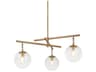 Troy Lighting Wade 3-Light Patina Brass Globe Chandelier
