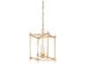 Troy Lighting Huck 4-Light Gold Candelabra Geometric Lantern Chandelier