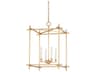 Troy Lighting Huck 4-Light Gold Candelabra Geometric Lantern Chandelier