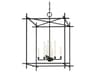 Troy Lighting Huck 8-Light Black Candelabra Geometric Lantern Chandelier