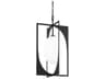 Troy Lighting Enzo 1-Light Black Glass Geometric Pendant