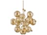 Troy Lighting Ellory 13-Light Patina Brass Globe Sputnik Chandelier