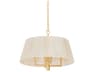 Troy Lighting Azar 4-Light Vintage Gold Leaf Drum Pendant