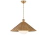 Troy Lighting Woodside 1-Light Patina Brass Pendant